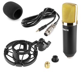 Vonyx Студийный конденсаторный микрофон  CM400B, черный / золотой цена и информация | Микрофоны | pigu.lt