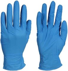Перчатки нитриловые одноразовые NITRYLEX Nitrile, синие, размер M, 100 шт. цена и информация | Первая помощь | pigu.lt