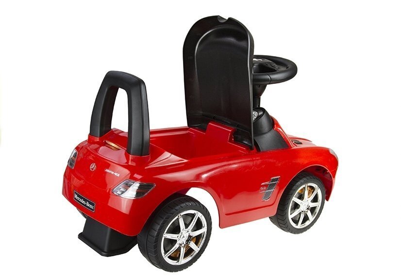 Paspiriama mašinėlė Mercedes-Benz SLS AMG, raudona цена и информация | Žaislai kūdikiams | pigu.lt