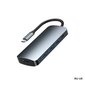 Adapteris Remax RU-U5 5 In1 HDMI, 3x3.0USB, USB-C -Type-C / USB-C Docking Station цена и информация | Adapteriai, USB šakotuvai | pigu.lt
