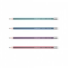 Grafitinis pieštukas Sonata, ErichKrause, HB, su trintuku kaina ir informacija | Rašymo priemonės | pigu.lt