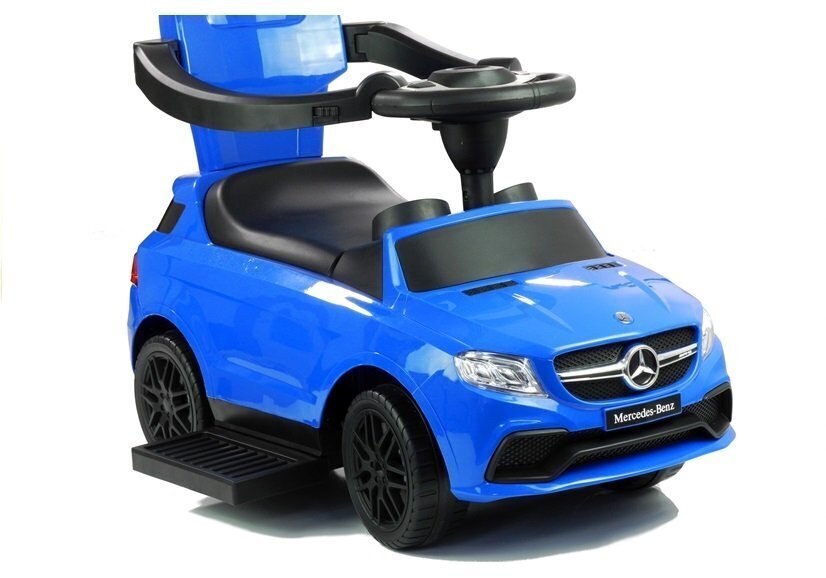 Paspiriama mašinėlė-stumdukas Mercedes 3288, mėlyna kaina ir informacija | Žaislai kūdikiams | pigu.lt