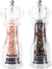 Salter 7606 CLXR Contemporary Salt & Pepper Mills цена и информация | Емкости для специй, измельчители | pigu.lt