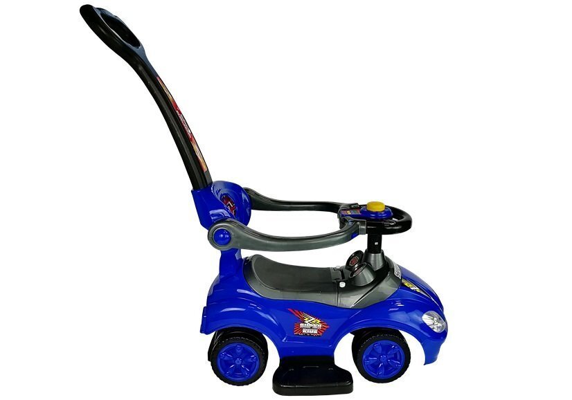 Paspiriama mašinėlė-stumdukas Mega Car 3in1, mėlyna цена и информация | Žaislai kūdikiams | pigu.lt