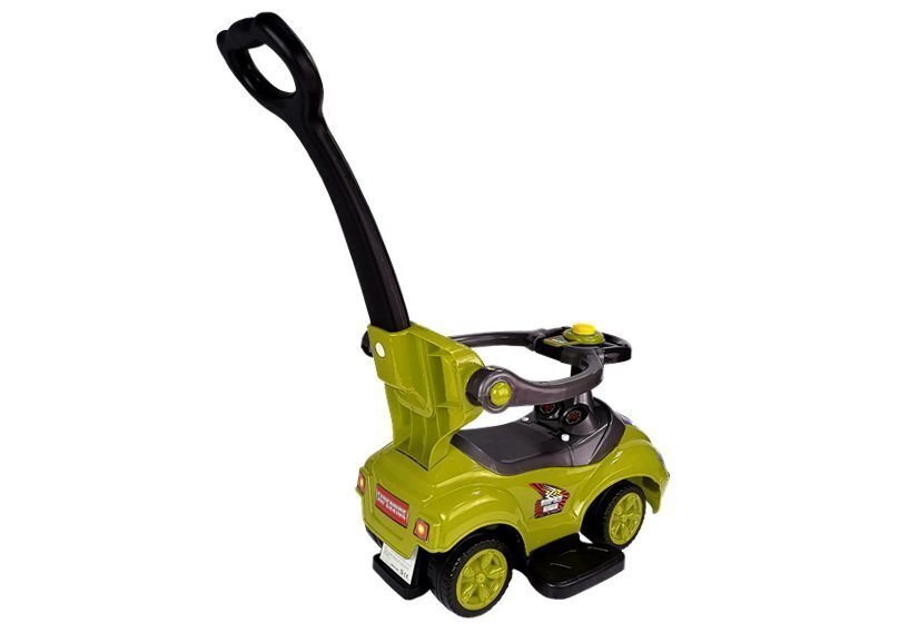 Paspiriama mašinėlė-stumdukas Mega Car 3in1, geltona kaina ir informacija | Žaislai kūdikiams | pigu.lt