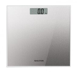 Salter 9037 SVGL3R Salter Glass Electronic Digital Bathroom Scale - Silver Glitter цена и информация | Весы (бытовые) | pigu.lt