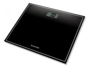 Salter 9207 BK3R Compact Glass Electronic Bathroom Scale - Black цена и информация | Весы (бытовые) | pigu.lt