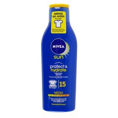 Солнцезащитный крем от Nivea Sun Spf15, 200 мл цена и информация | Кремы от загара | pigu.lt