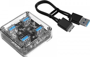 Разветвитель USB Orico 4in1 Adpater Hub 4x USB 3.0 цена и информация | Адаптеры, USB-разветвители | pigu.lt