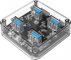 Adapteris Orico 4in1 Adpater Hub, 4x USB 3.0 kaina ir informacija | Adapteriai, USB šakotuvai | pigu.lt