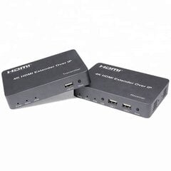 HDMI praplėtėjas (extender) iki 150m, 4K, KVM kaina ir informacija | Kabeliai ir laidai | pigu.lt
