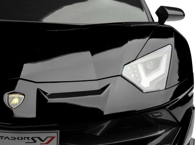 Vienvietis vaikiškas elektromobilis Toyz Lamborghini Aventador SVJ, juodas kaina ir informacija | Elektromobiliai vaikams | pigu.lt