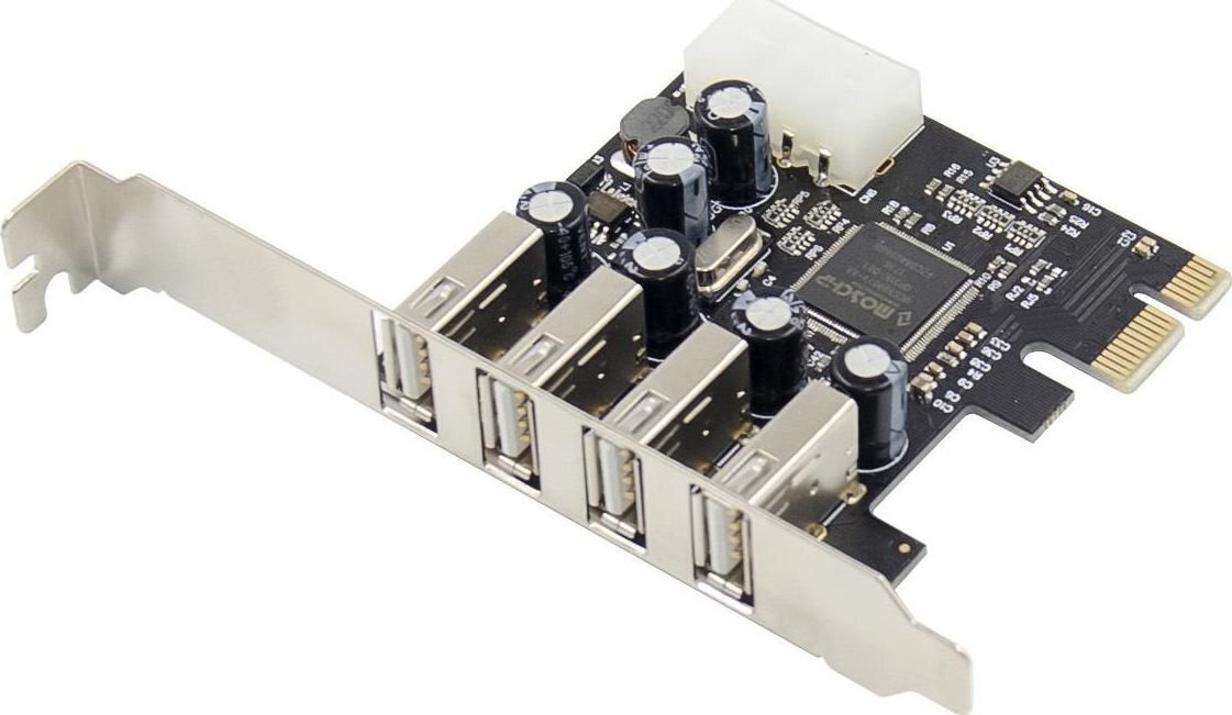 Kontroler ProXtend PCIe 2.0 x1 - 4x USB 2.0 (PX-UC-86250) kaina ir informacija | Valdikliai | pigu.lt