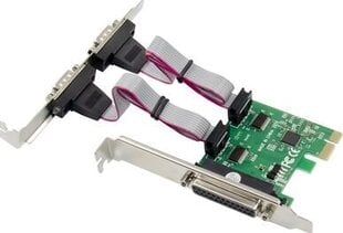Kontroler ProXtend PCIe 2.0 x1 - LPT + 2x RS-232 (PX-SP-55011) цена и информация | Джойстики | pigu.lt