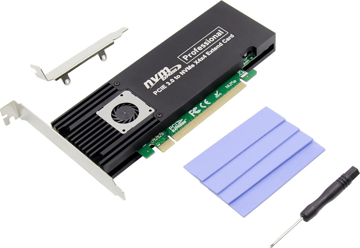 Kontroler ProXtend PCIe 3.0 x16 - M.2 NVMe M-key (PX-SA-10150) kaina ir informacija | Valdikliai | pigu.lt
