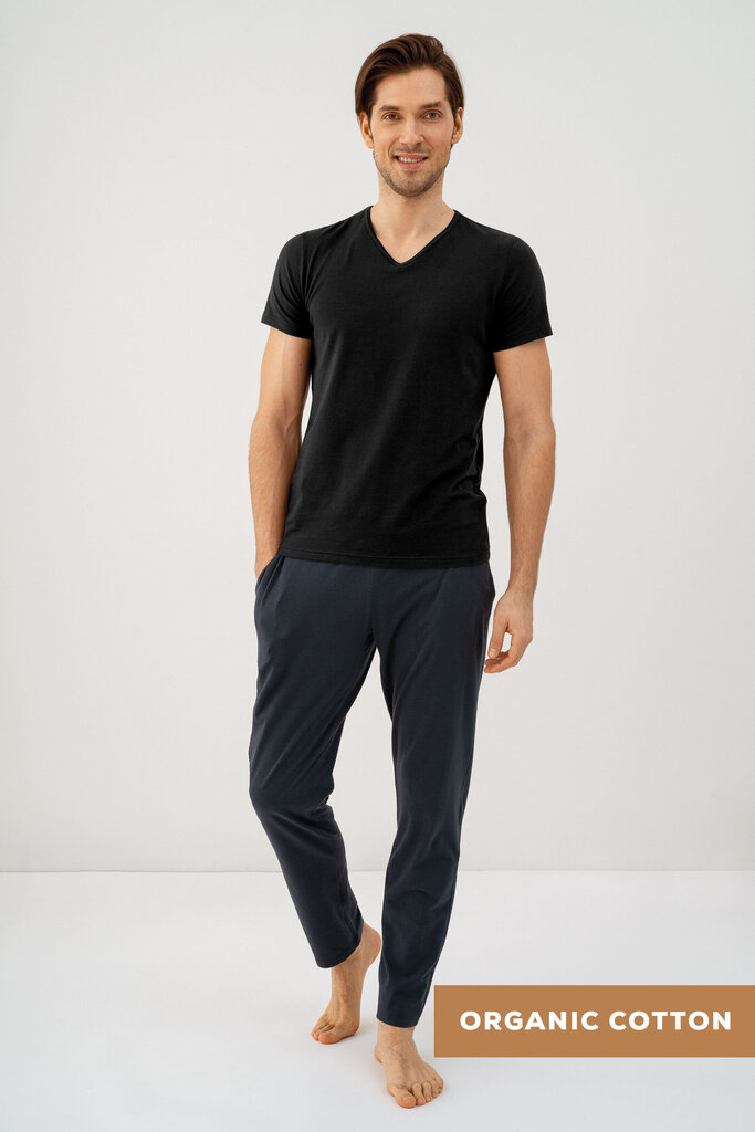 Marškinėliai vyrams Utenos trikotažas, juodi kaina ir informacija | Vyriški marškinėliai | pigu.lt