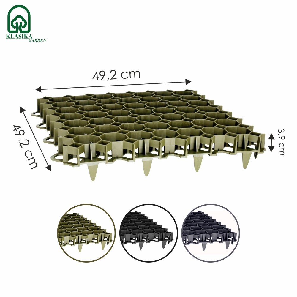 Žolės-vejos korys Klasika, žalias 50x50 cm kaina ir informacija | Tvoros ir jų priedai | pigu.lt