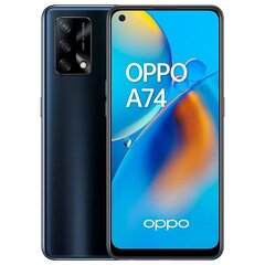 Oppo A74, 128 GB, Dual SIM, Black цена и информация | Мобильные телефоны | pigu.lt