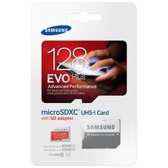 Samsung MicroSD 128 ГБ цена и информация | Samsung Фотооборудование | pigu.lt