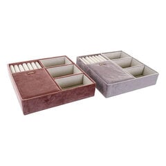 Dėžutė DKD Home Decor, 25 x 25 x 6 cm, 2 vnt kaina ir informacija | Kosmetinės, veidrodėliai | pigu.lt