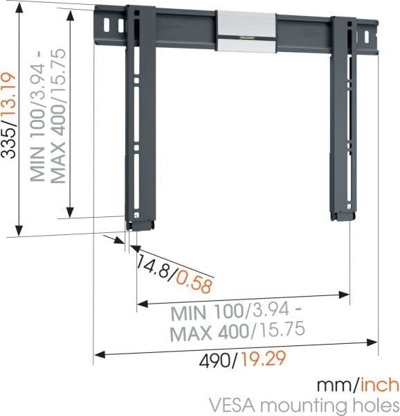 Vogel's Thin 405 26-55” цена и информация | Televizorių laikikliai, tvirtinimai | pigu.lt