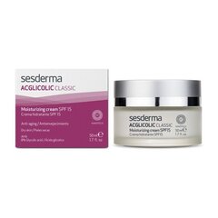 Дневной крем от морщин Acglicolic Sesderma Spf 15 (50 мл) цена и информация | Кремы для лица | pigu.lt