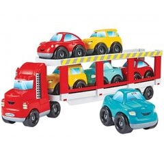 Vilkikas su šešiais automobiliais Ecoiffier Abrick kaina ir informacija | Žaislai kūdikiams | pigu.lt