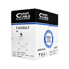 Жесткий сетевой кабель FTP кат. 5е NANOCABLE 10.20.0704 305 m цена и информация | Кабели и провода | pigu.lt