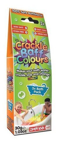 Šnypščiančių kristalų voniai rinkinys Zimply kids Crackle, 3 spalvos kaina ir informacija | Žaislai kūdikiams | pigu.lt
