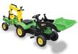 Minamas traktorius su priekaba ir 2 kaušais Benson, žalias kaina ir informacija | Žaislai berniukams | pigu.lt