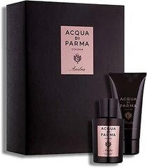 Набор Acqua Di Parma Colonia Amber для мужчин: одеколон EDC, 100 мл + шампунь/гель для душа, 75 мл цена и информация | Мужские духи | pigu.lt