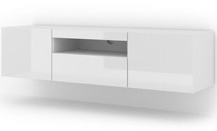 ТВ столик RTV Aura 150, белый/глянцевый цена и информация | Тумбы под телевизор | pigu.lt