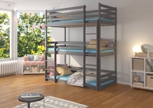 Детская кровать ADRK Furniture Tedro 200x90, темно-серая цена и информация | Детские кровати | pigu.lt