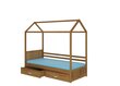 Lova ADRK Furniture Rose 90x200 cm, ąžuolo spalvos цена и информация | Vaikiškos lovos | pigu.lt