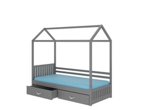 Кровать ADRK Furniture Rose 90x200 см, серая цена и информация | Детские кровати | pigu.lt