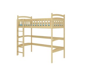 Dviaukštė lova Adrk Furniture Miago 80x180 cm, šviesiai ruda kaina ir informacija | Vaikiškos lovos | pigu.lt