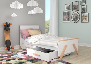 Детская кровать ADRK Furniture Koral 90x200 см, белая цена и информация | Детские кровати | pigu.lt