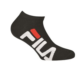 Trumpos unisex kojinės FILA F9199 juodos spalvos (2 poros) kaina ir informacija | Vyriškos kojinės | pigu.lt