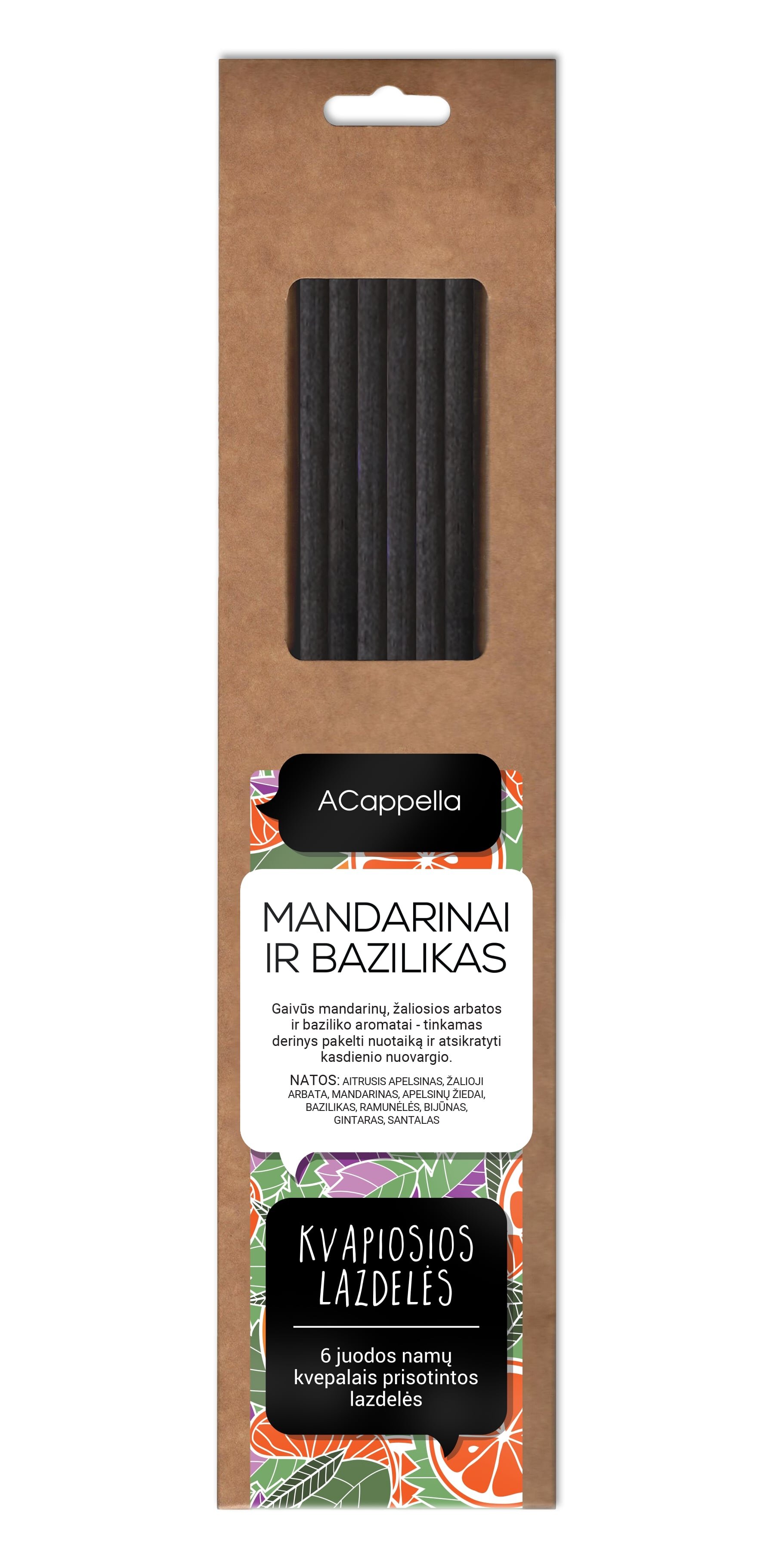 Kvapiosios lazdelės ACappella Mandarinai and bazilikas kaina | pigu.lt