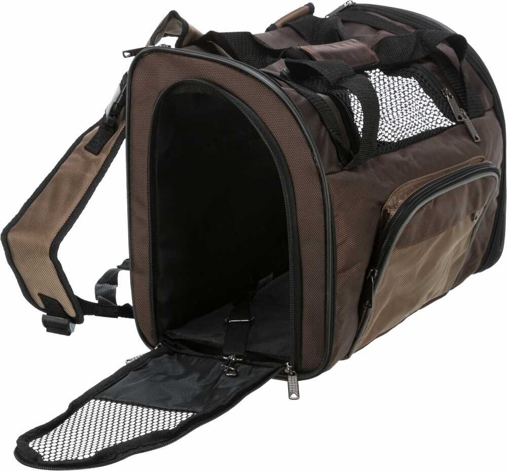 Transportavimo kuprinė Trixie Shiva Tx-28871, 41x30x21 cm, rudas kaina ir informacija | Transportavimo narvai, krepšiai | pigu.lt