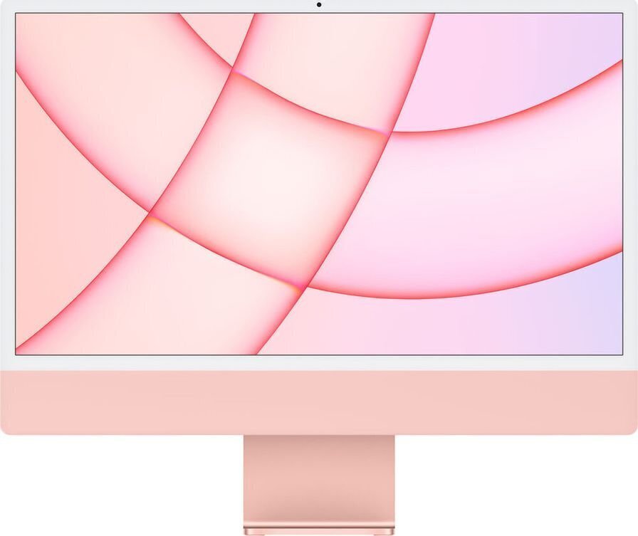 iMac 24” 4.5K Retina, Apple M1 8C CPU, 8C GPU/8GB/256GB SSD/Pink/INT - MGPM3ZE/A цена и информация | Stacionarūs kompiuteriai | pigu.lt