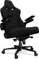 Kompiuterio kėdė Yumisu 2049, kompiuterinių žaidimų žaidėjams, medžiaginis apmušalas, juodos spalvos kaina ir informacija | Biuro kėdės | pigu.lt