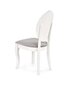 2-jų kėdžių komplektas Halmar Velo, pilkas/baltas kaina ir informacija | Virtuvės ir valgomojo kėdės | pigu.lt