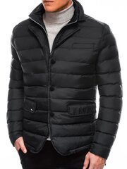 Куртка мужская с капюшоном, черная цена и информация | Мужские куртки | pigu.lt