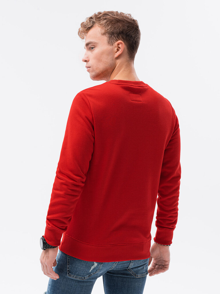 Džemperis vyrams Ombre B978, raudonas kaina ir informacija | Megztiniai vyrams | pigu.lt
