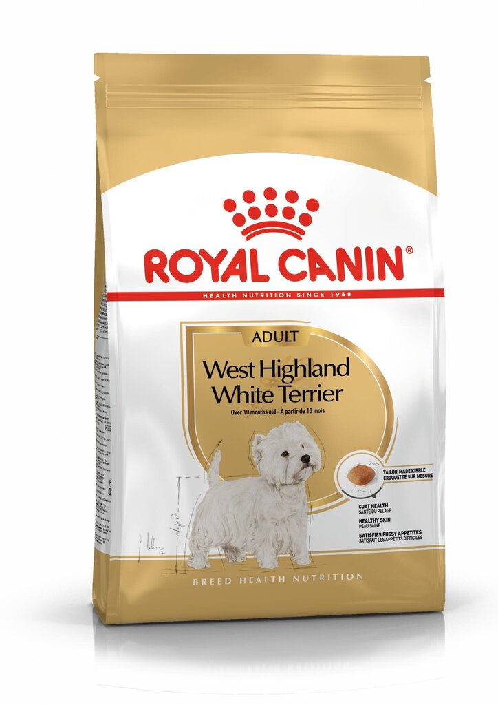 Royal Canin West Highland White Terrier 21 1,5 kg цена и информация | Sausas maistas šunims | pigu.lt