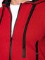 Džemperis vyrams gobtuvas su užtrauktuku Ombre B1076 raudonas kaina ir informacija | Džemperiai vyrams | pigu.lt