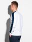 Bluzonas vyrams Ombre Clothing 22fw-010, baltas цена и информация | Džemperiai vyrams | pigu.lt