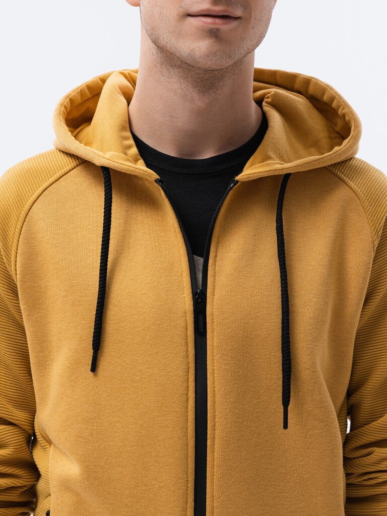 Džemperis vyrams Ombre B1083, geltonas kaina ir informacija | Megztiniai vyrams | pigu.lt