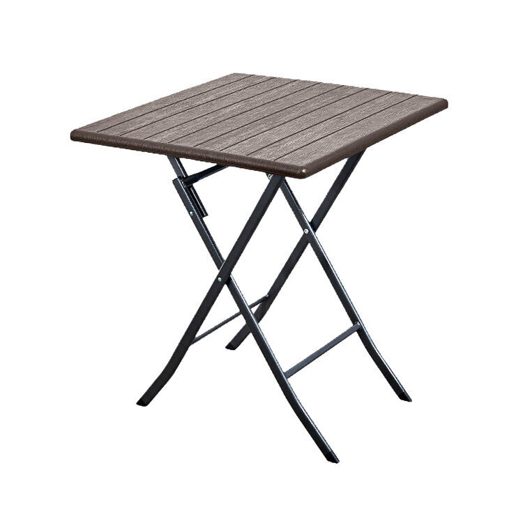 Sulankstomas sodo stalas, 62x62x73 cm, rudas цена и информация | Lauko stalai, staliukai | pigu.lt